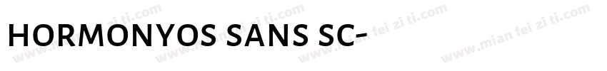 hormonyos sans sc字体转换